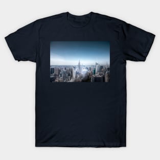 New York City Blue Sky Downtown T-Shirt